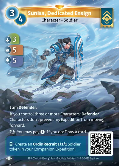 Sunisa, Dedicated Ensign