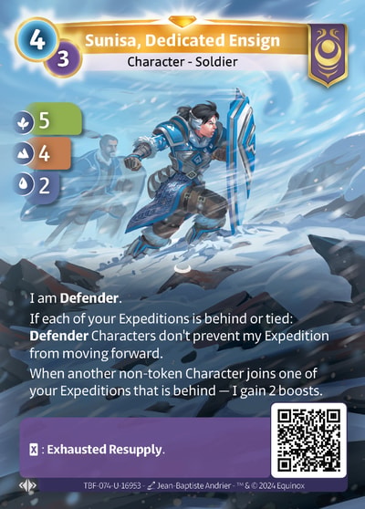 Sunisa, Dedicated Ensign