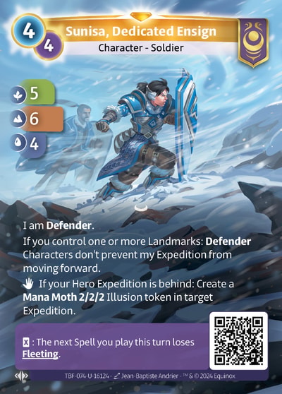 Sunisa, Dedicated Ensign