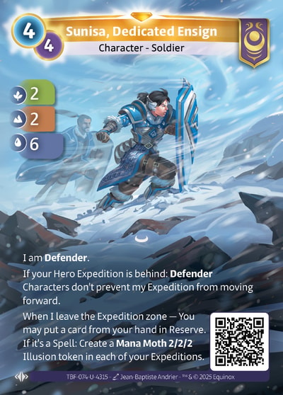 Sunisa, Dedicated Ensign