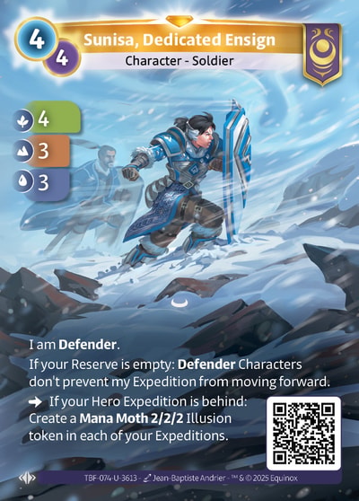 Sunisa, Dedicated Ensign