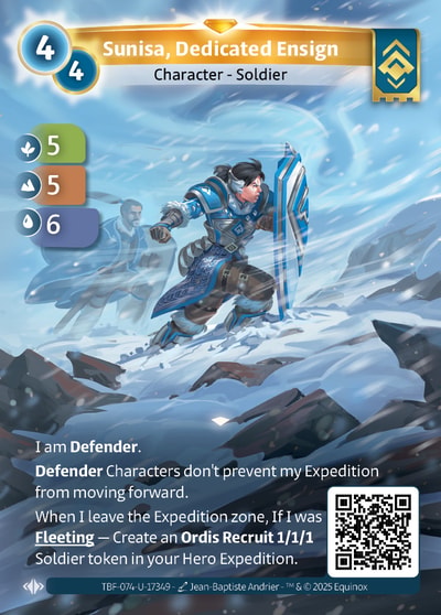 Sunisa, Dedicated Ensign