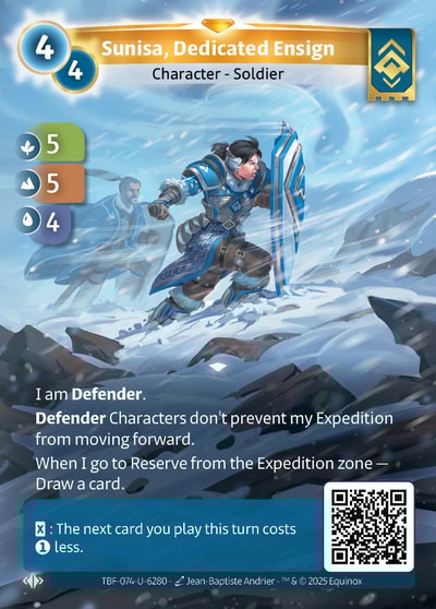 Sunisa, Dedicated Ensign