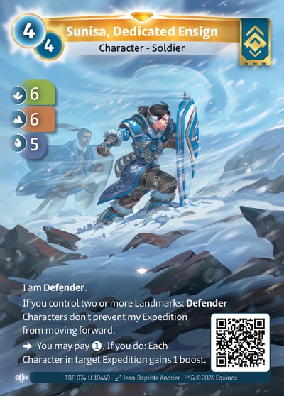 Sunisa, Dedicated Ensign