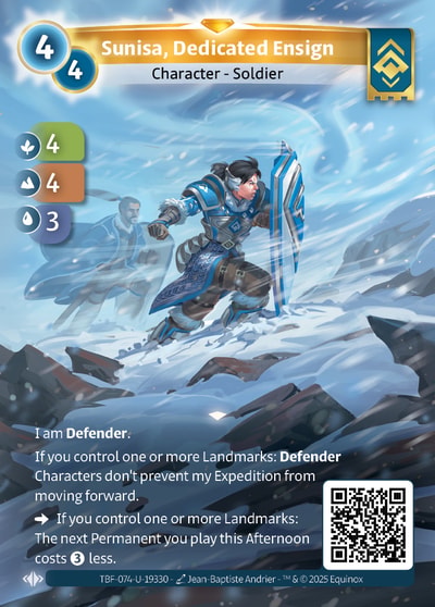 Sunisa, Dedicated Ensign