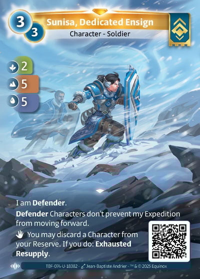 Sunisa, Dedicated Ensign