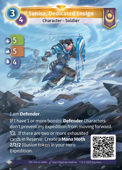 Sunisa, Dedicated Ensign