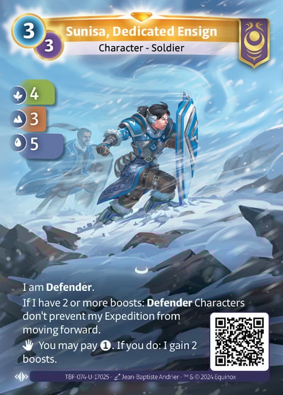 Sunisa, Dedicated Ensign