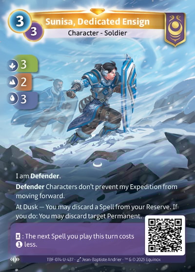 Sunisa, Dedicated Ensign