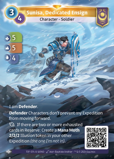 Sunisa, Dedicated Ensign