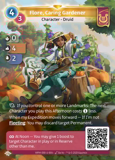 Flore, Caring Gardener