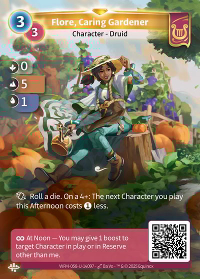 Flore, Caring Gardener