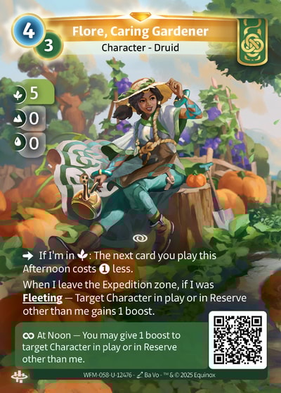 Flore, Caring Gardener