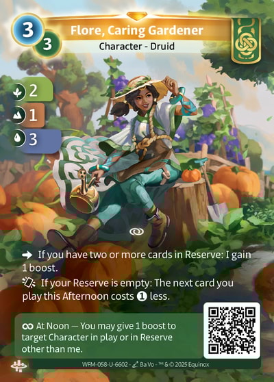 Flore, Caring Gardener