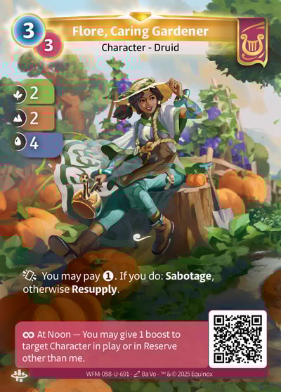Flore, Caring Gardener