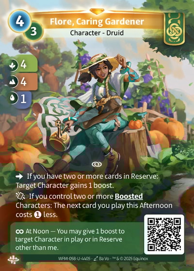 Flore, Caring Gardener