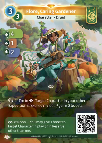 Flore, Caring Gardener