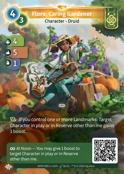 Flore, Caring Gardener