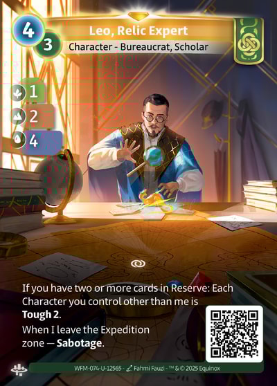 Leo, Relic Expert