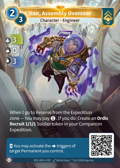 Jian, Assembly Overseer