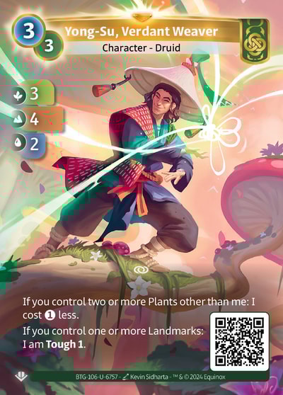 Yong-Su, Verdant Weaver