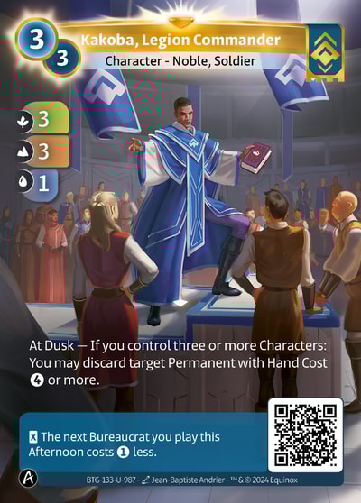 Kakoba, Legion Commander