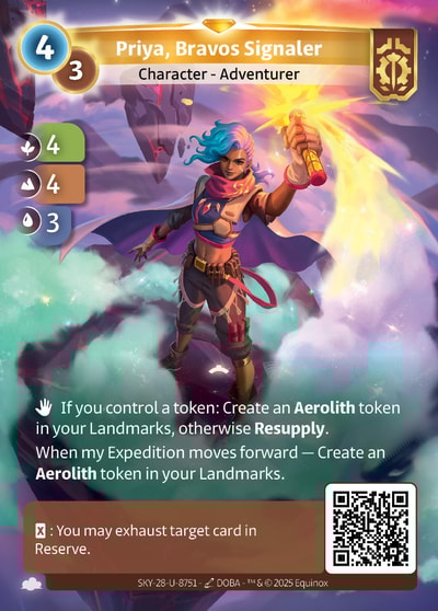 Priya, Bravos Signaler