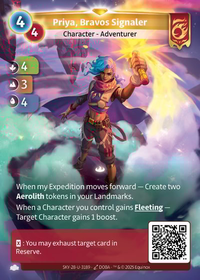 Priya, Bravos Signaler