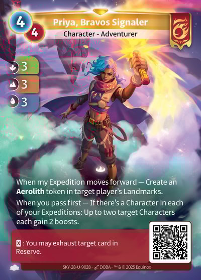 Priya, Bravos Signaler