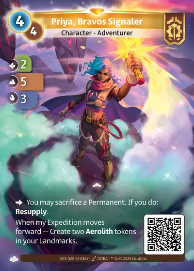 Priya, Bravos Signaler
