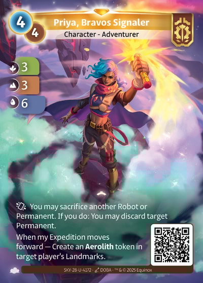 Priya, Bravos Signaler