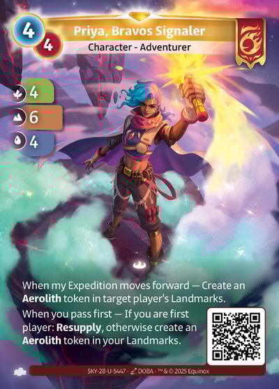 Priya, Bravos Signaler