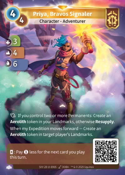 Priya, Bravos Signaler
