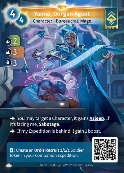 Yanna, Qorgan Agent